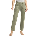 Silver Women's Suki Mid Rise Curvy Fit Straight Pants