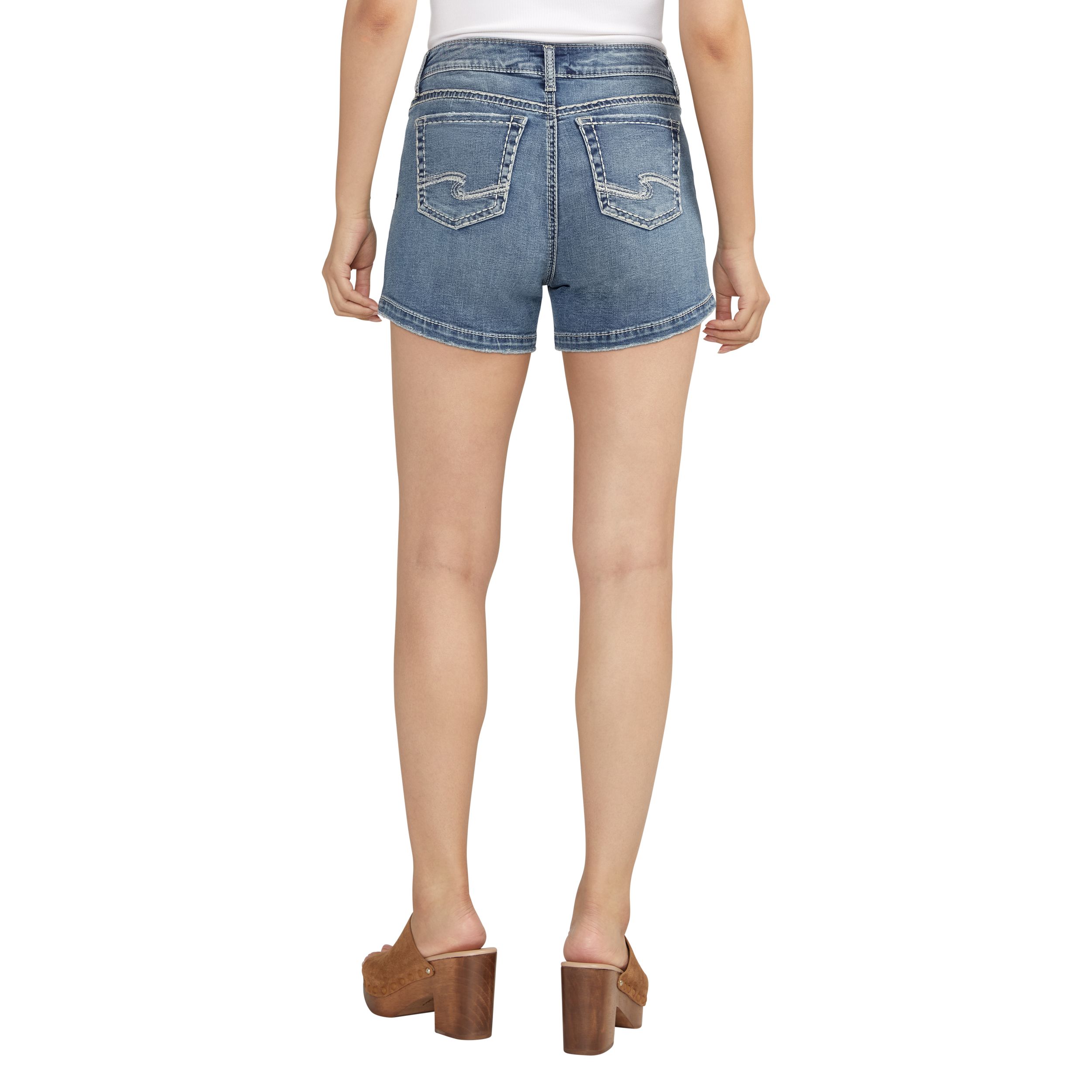 Silver Women's Elyse Mid Rise Comfort Fit Shorts