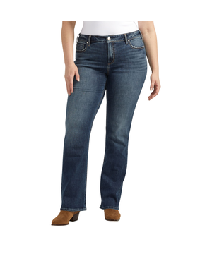Silver Women's Elyse Mid Comfort Slim Bootcut Jeans