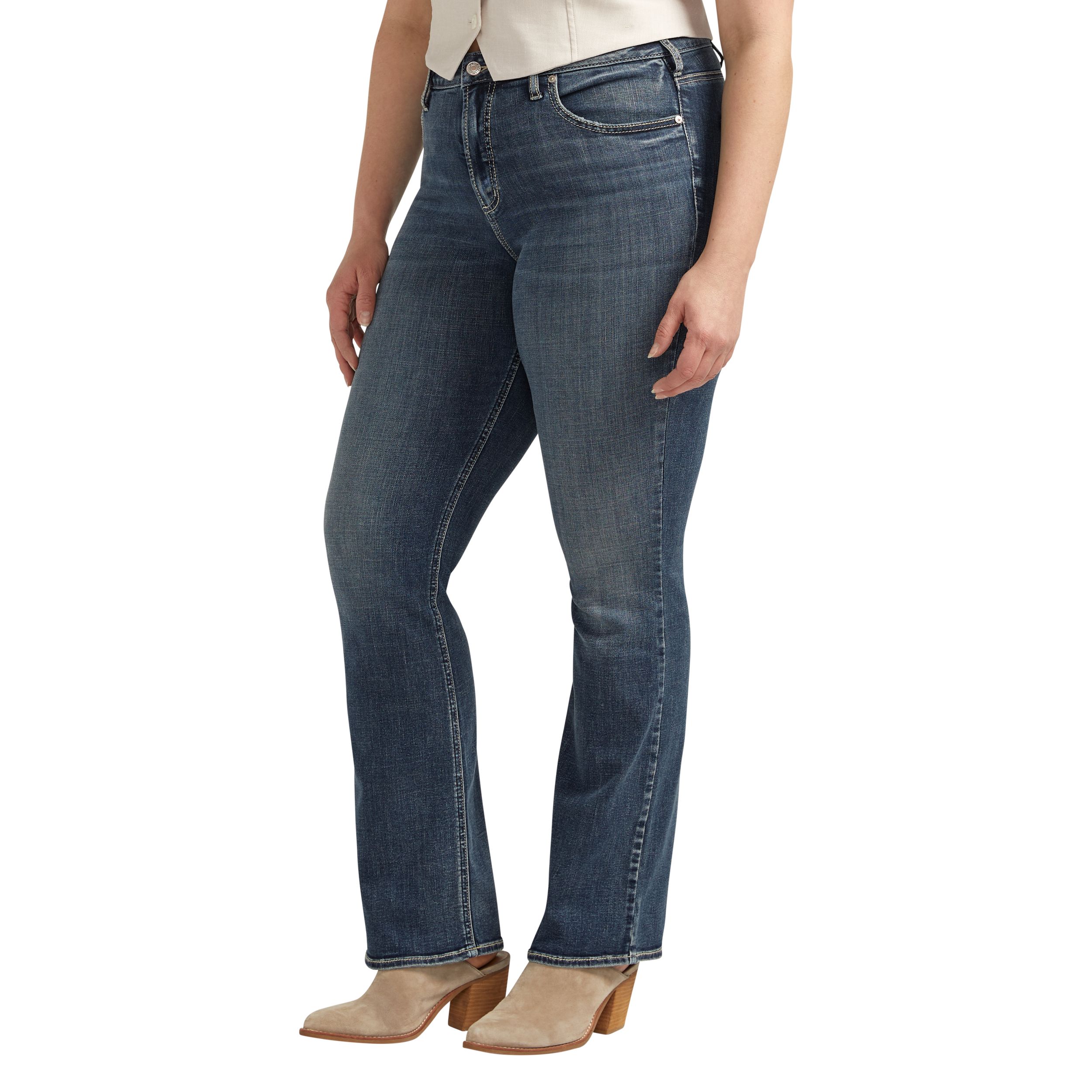 Silver Women's Avery High Curvy Slim Bootcut Jeans