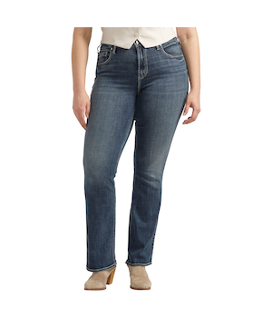Silver Women's Avery High Curvy Slim Bootcut Jeans
