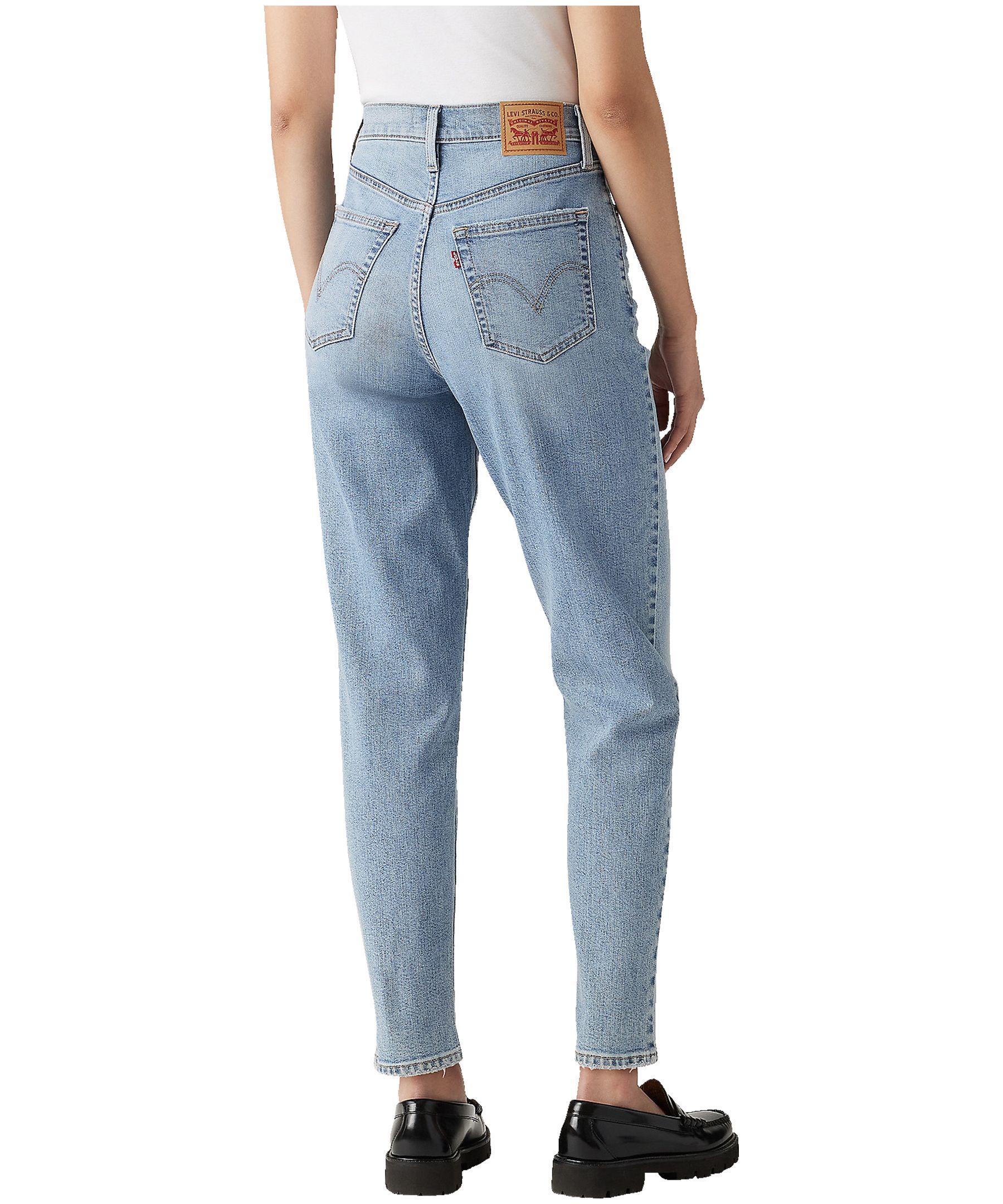 Levi's Women's High Waisted Mom Jeans - Medium Indigo Wash