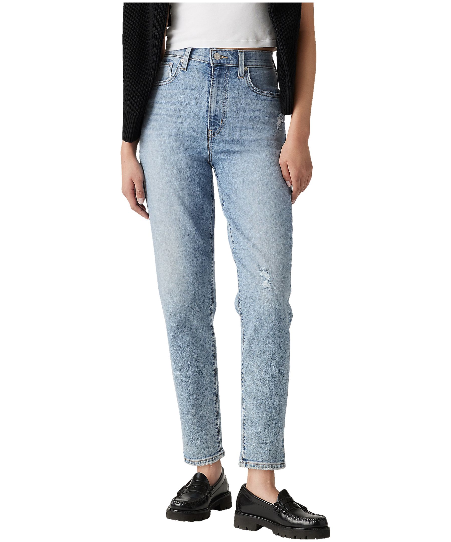 Levi's Women's High Waisted Mom Jeans - Medium Indigo Wash