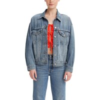 Veste en jean Levi's Trucker années 90 pour femme Front_Flat