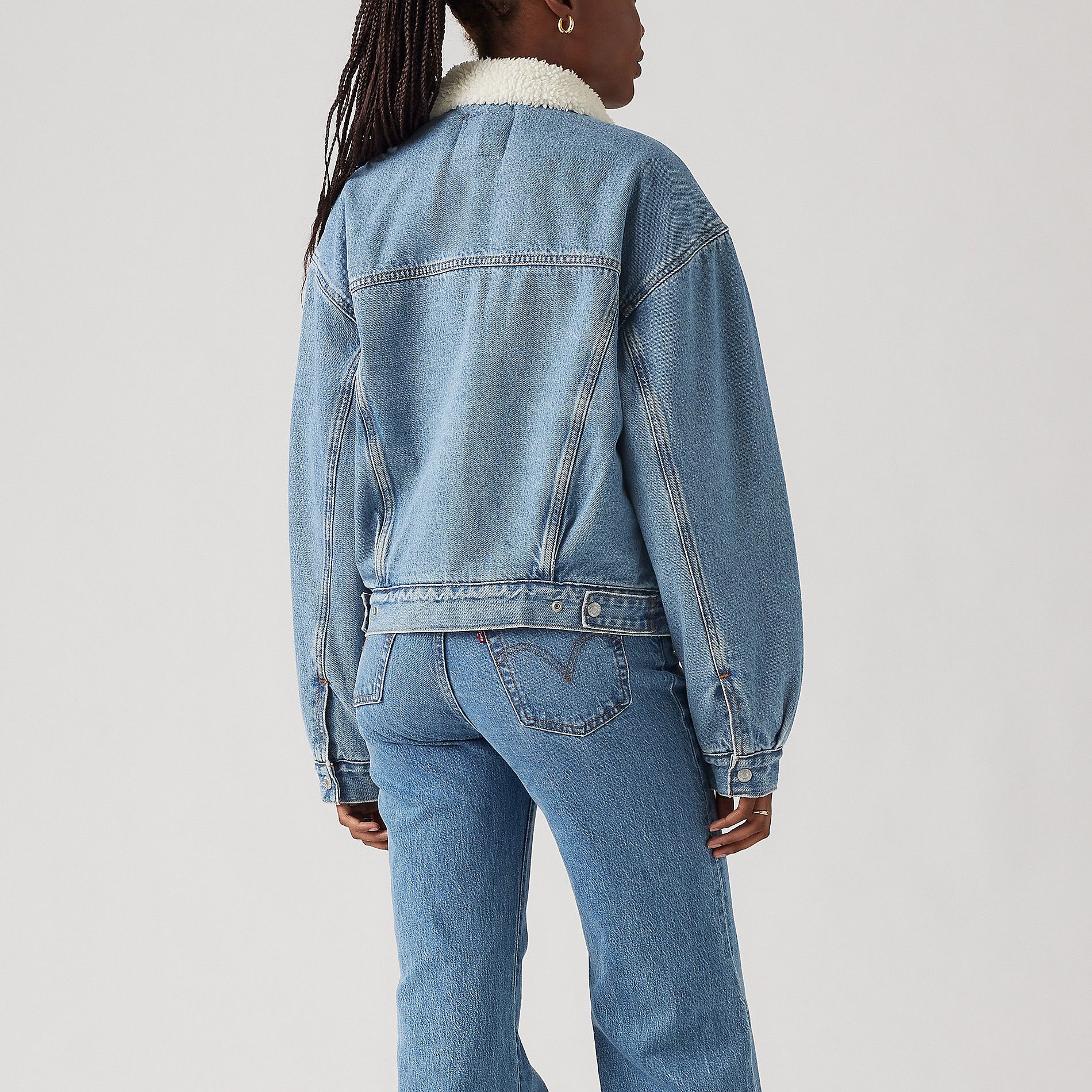 Veste camionneur des années&nbsp;90 doublée en sherpa pour femmes, Levi's