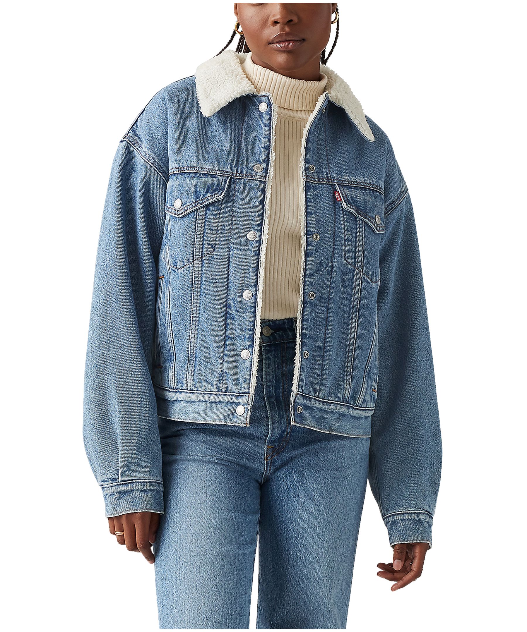 Veste camionneur des années&nbsp;90 doublée en sherpa pour femmes, Levi's
