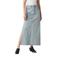 Levi's Women's Iconic Long Skirt with Slit Front_Angled_Right