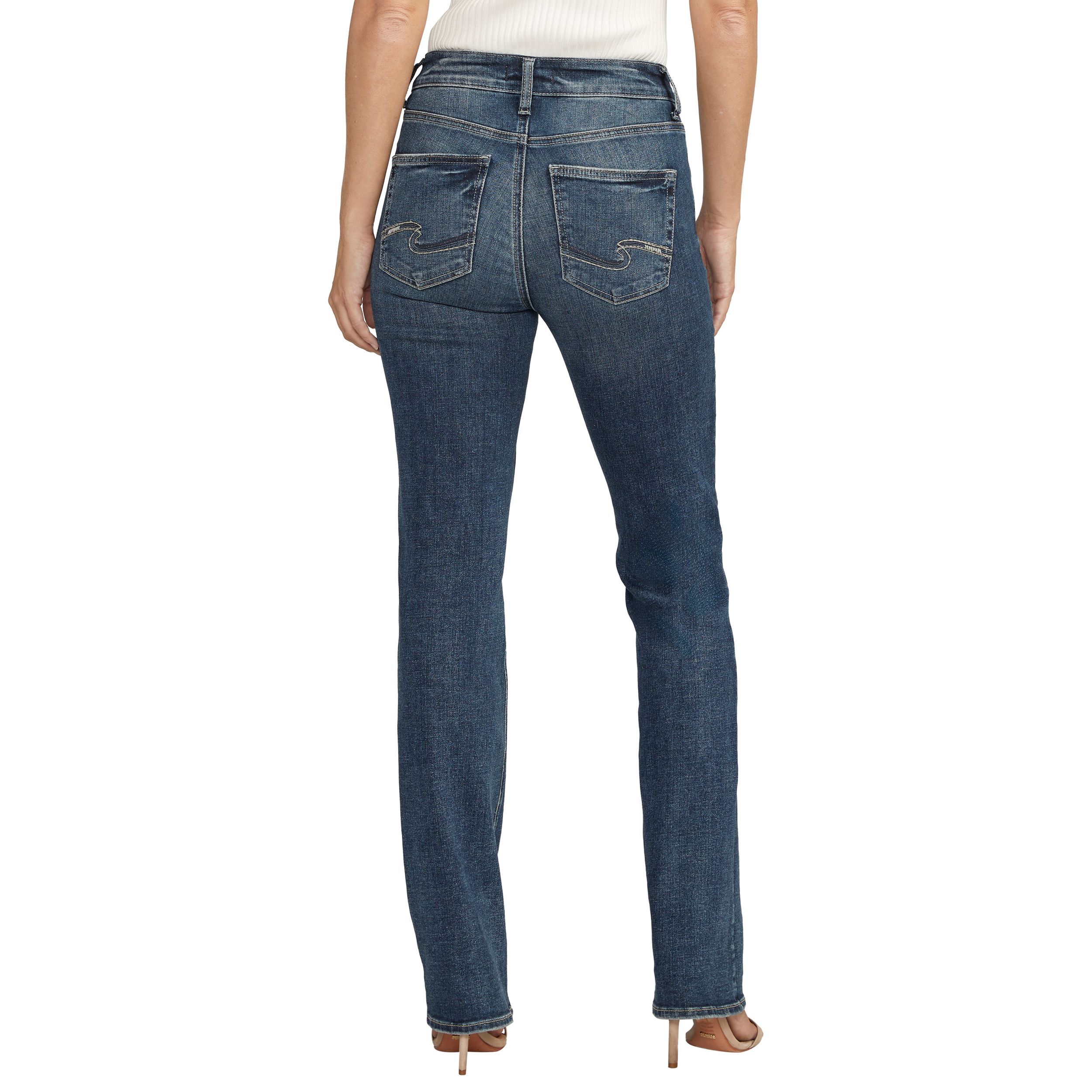 Jean semi-évasé étroit pour femmes, Avery, Silver