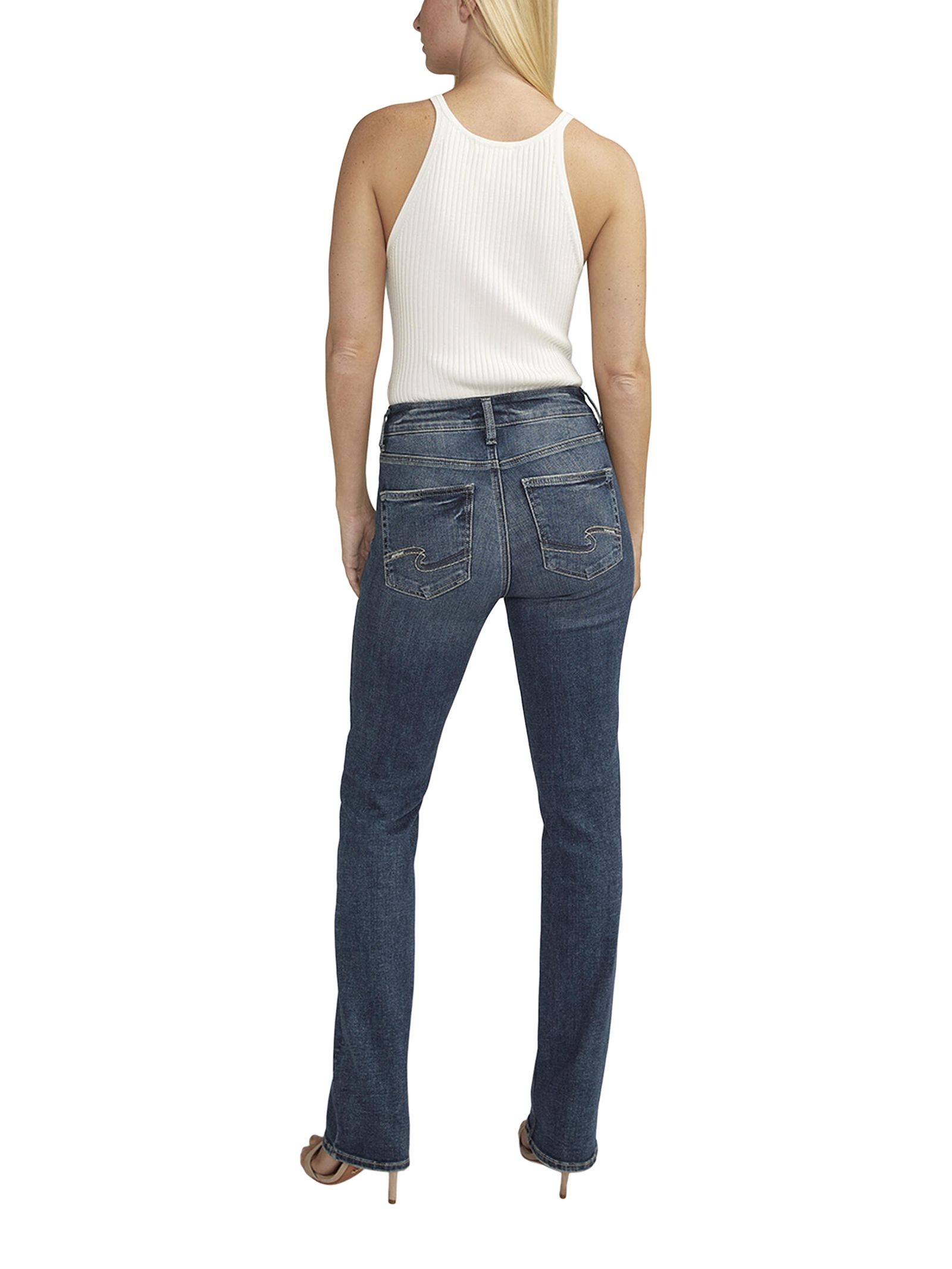 Jean semi-évasé étroit pour femmes, Avery, Silver