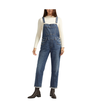 Jean étroit semi-évasé à taille mi-basse pour femmes, Elyse, Silver