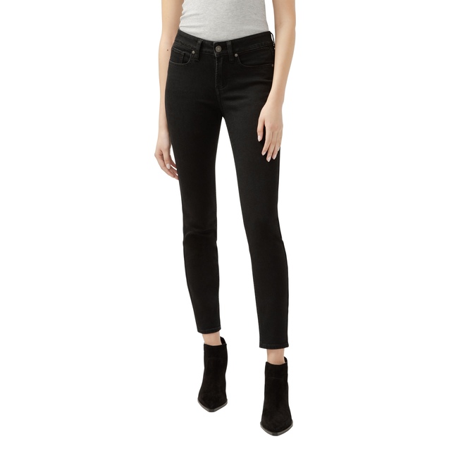 Jean moulant à taille mi-basse en denim Luxe Stretch pour femmes, Suki, Silver