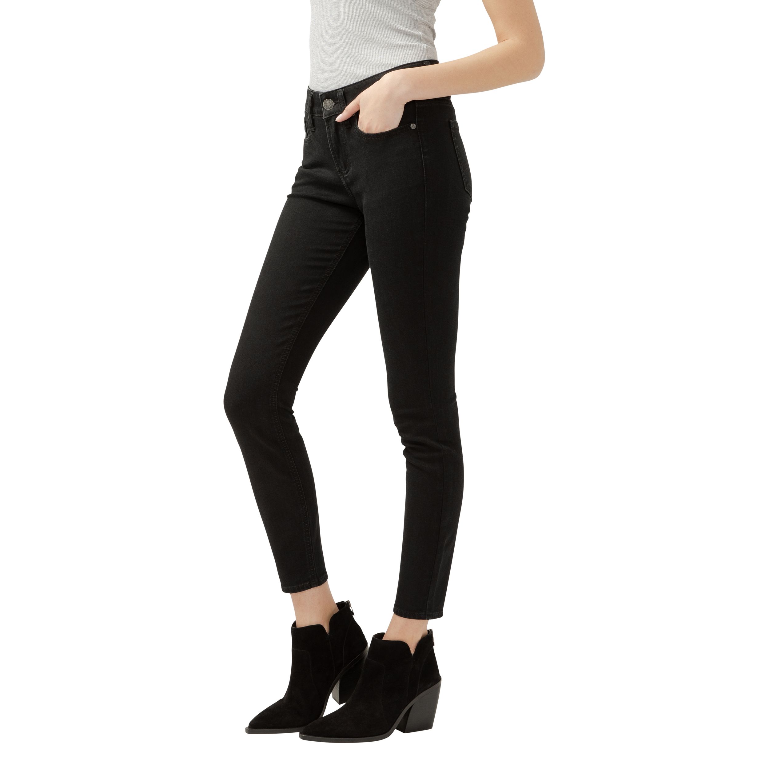 Silver Women's Suki Mid Rise Skinny Leg Luxe Stretch Jeans