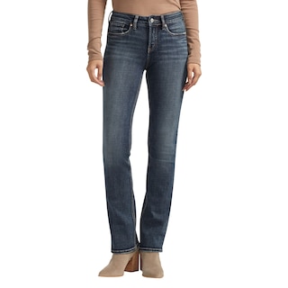 Silver Les femmes Suki Jeans à mi-côté Rise Slim