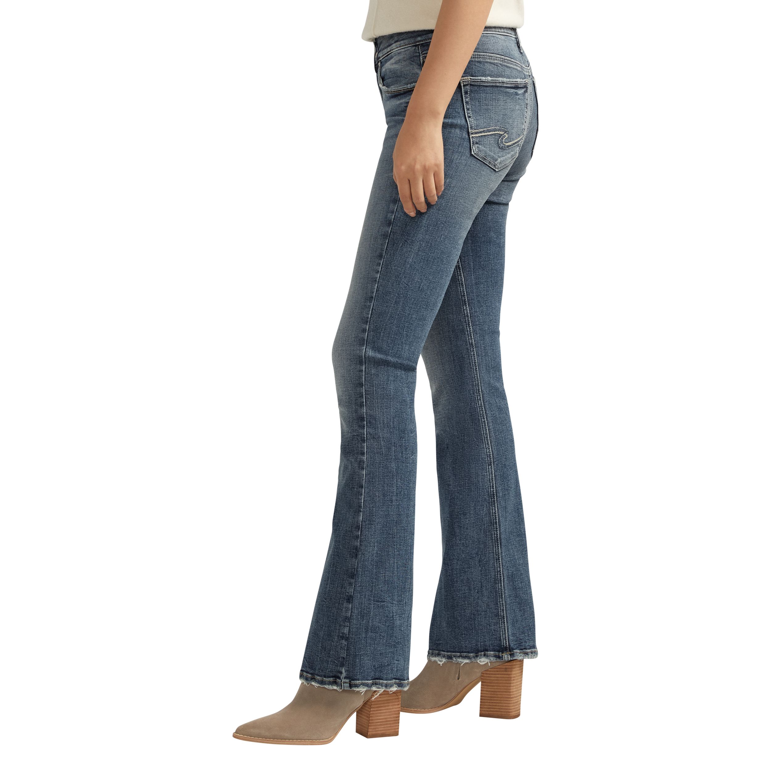 Silver Woman's Suki Mid Rise Bootcut Jeans