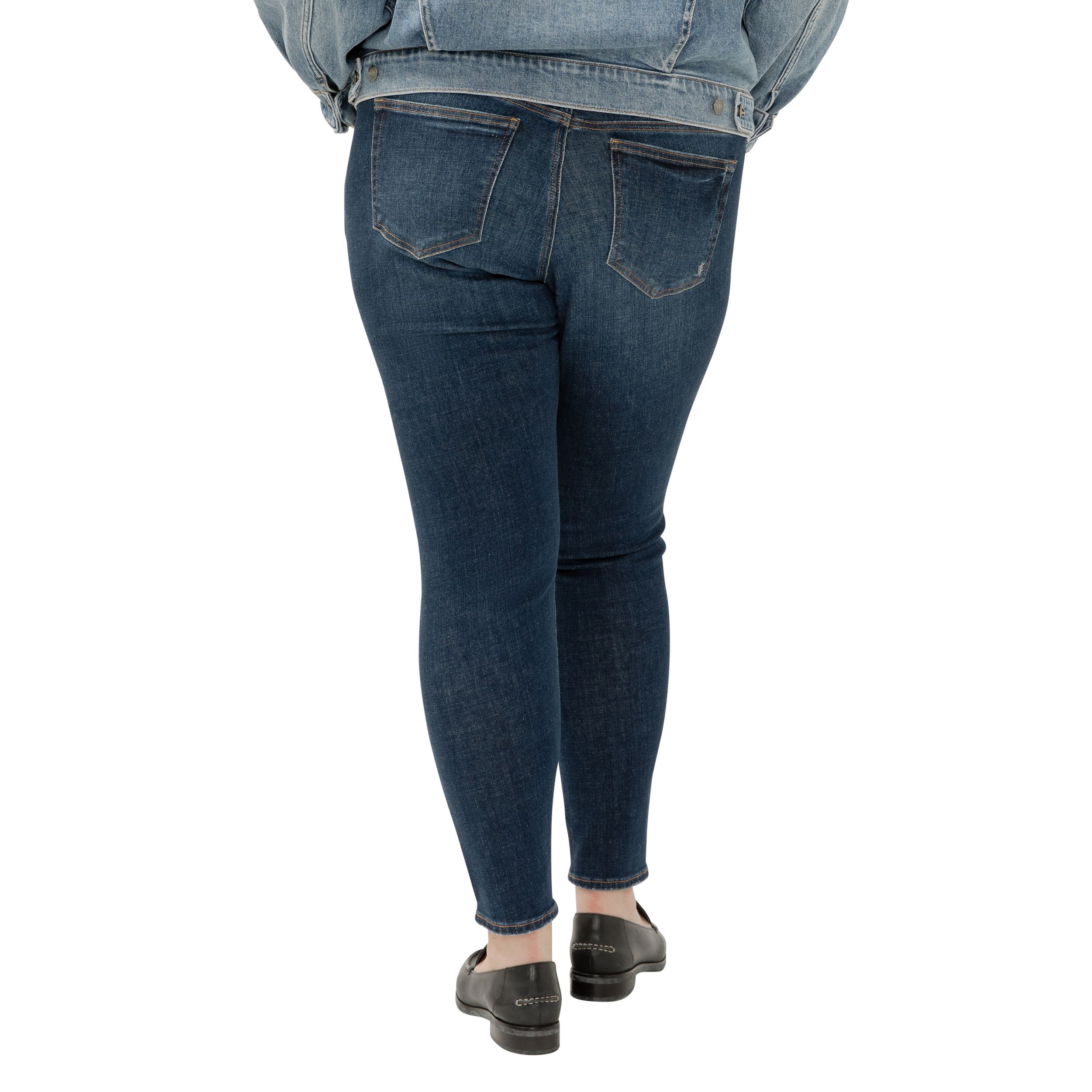 Silver Woman's Elyse Mid Rise Skinny Leg Jeans