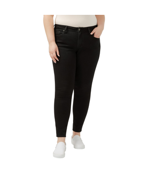 Jean moulant à taille mi-basse en denim Luxe Stretch pour femmes, Suki, Silver, taille plus