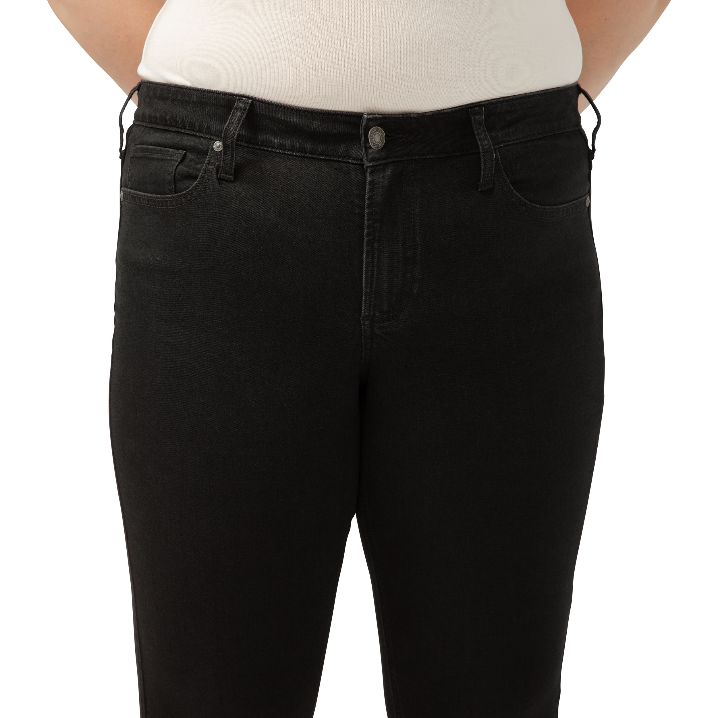 Silver Women's Suki Mid Rise Skinny Leg Luxe Stretch Jeans - Plus Size