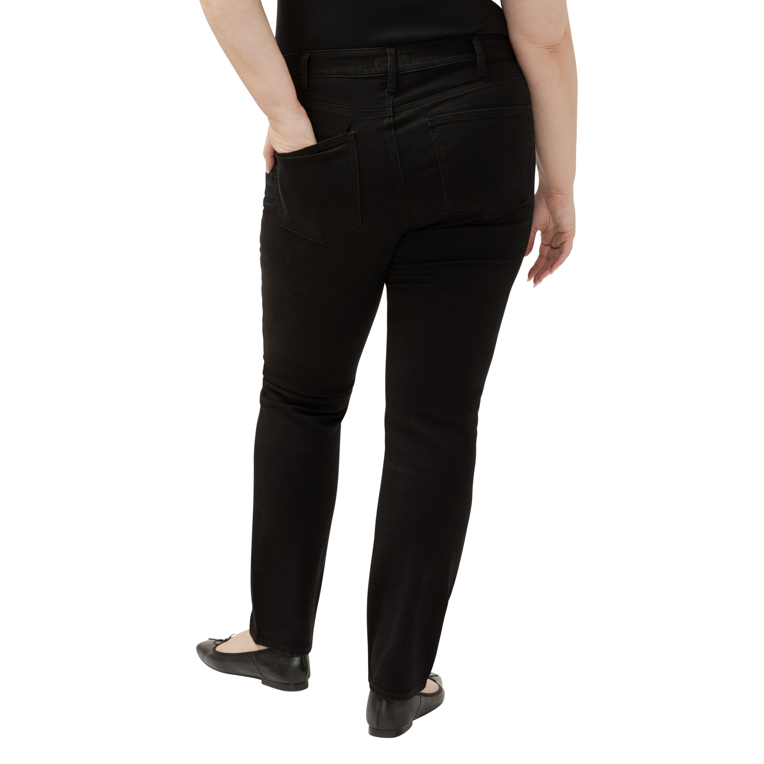 Jean à jambe droite pour femmes, Avery, Silver, taille plus