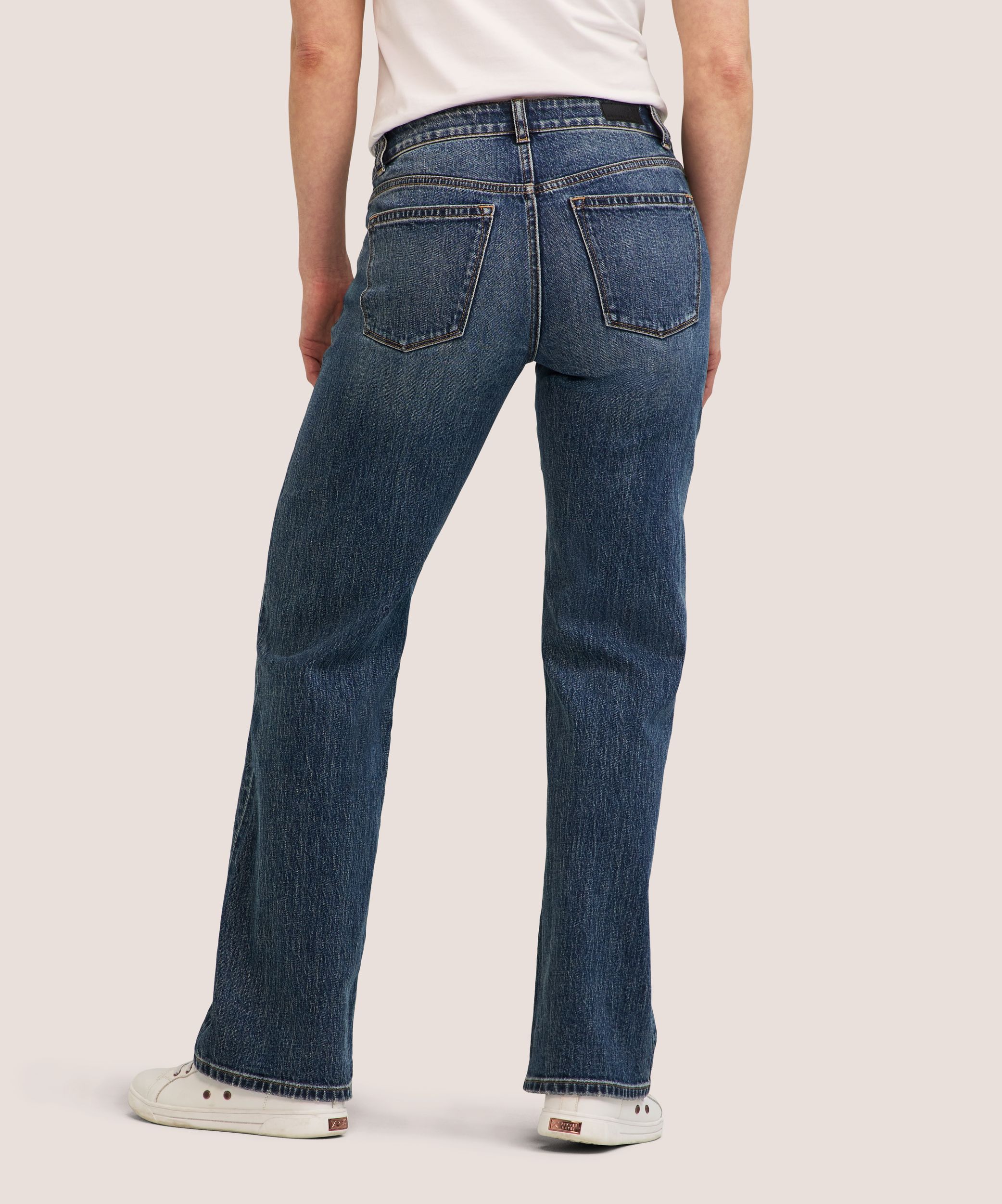 Denver Hayes Women's Mid Rise Loose Straight Jeans