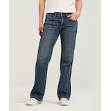 Denver Hayes Women's Mid Rise Loose Straight Jeans Front_Flat