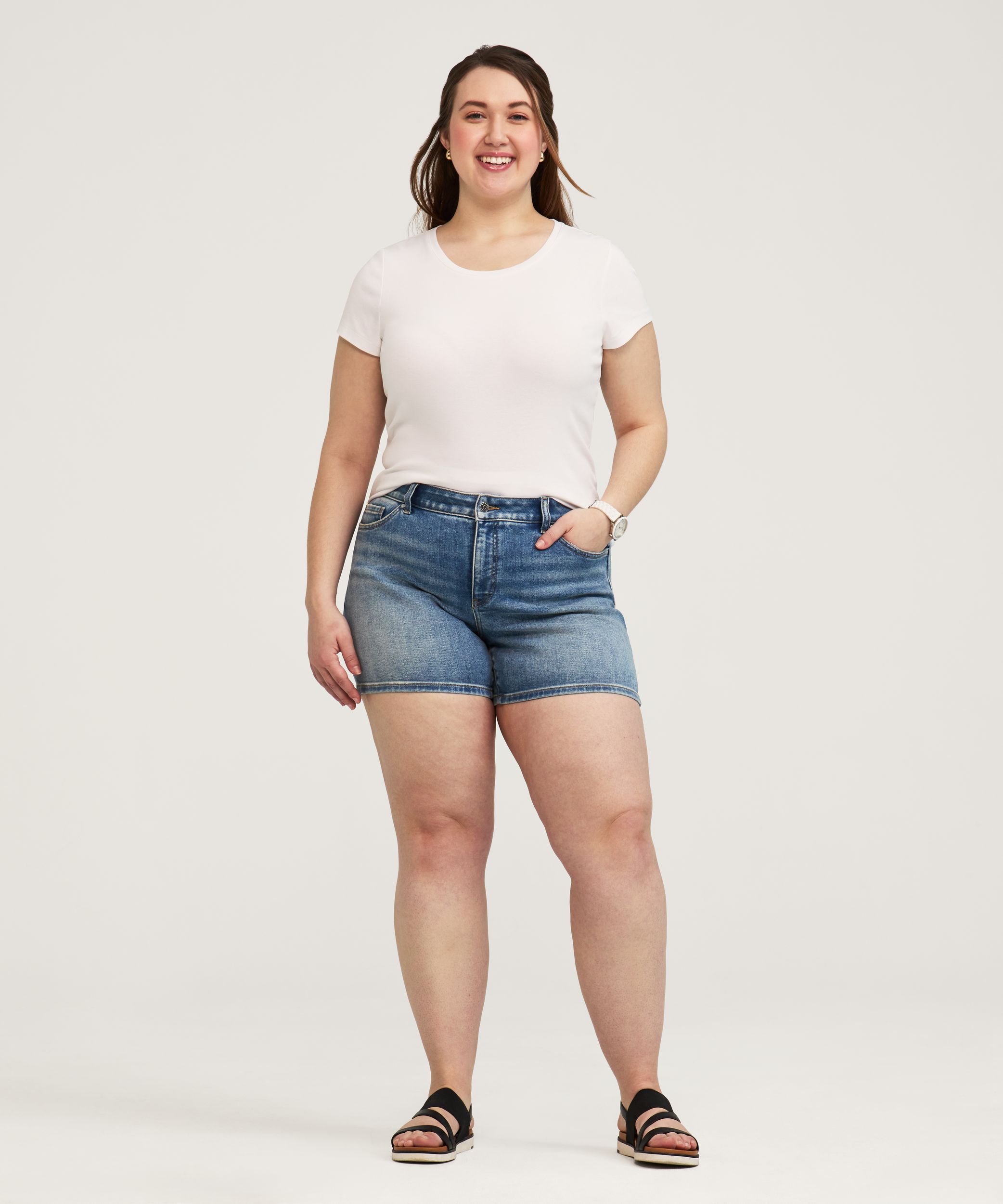 Short qui épouse les courbes pour femmes, Denver Hayes