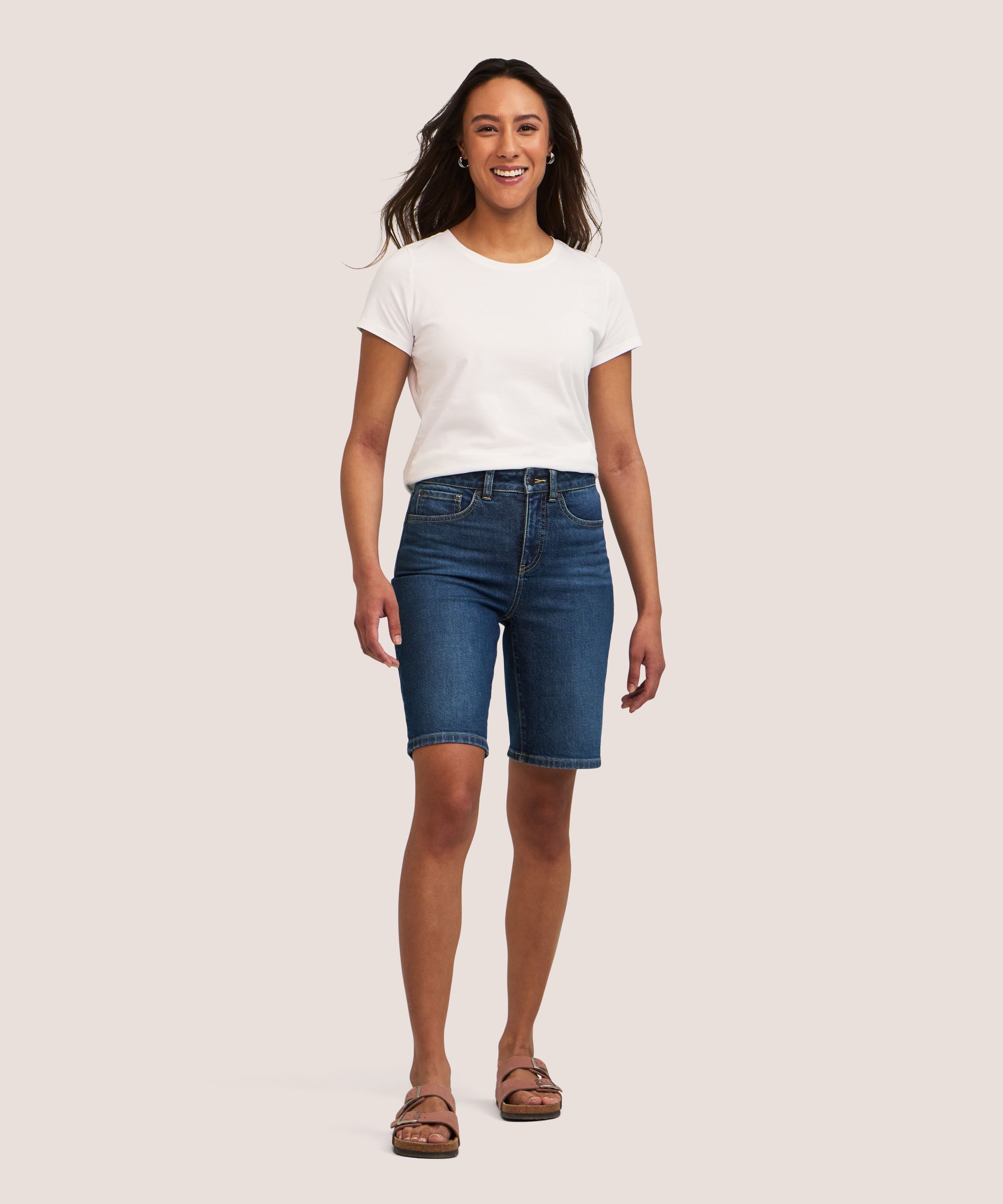 Bermuda à taille haute pour femmes, Denver Hayes