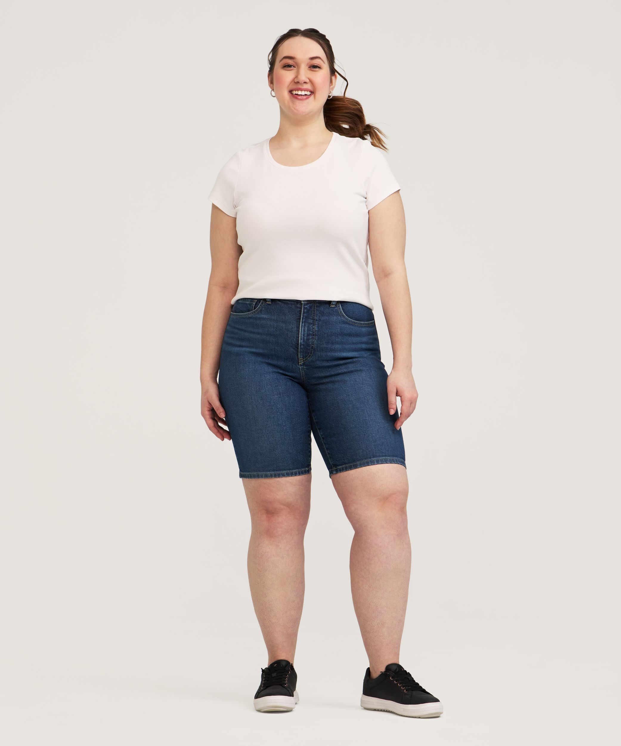 Bermuda à taille haute pour femmes, Denver Hayes