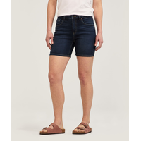 Denver Hayes Women's High Rise Mid Shorts Front_Flat