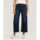 Jean court taille haute et jambe large pour femme, Denver Hayes Front_Flat