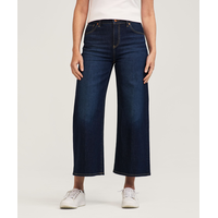 Denver Hayes Women's High Rise Wide Leg Crop Jeans Front_Flat