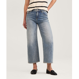 Denver Hayes Women's High Rise Wide Leg Crop Jeans Front_Flat