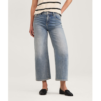 Denver Hayes Women's High Rise Wide Leg Crop Jeans Front_Flat
