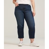 Denver Hayes Women's Curvy Straight Leg Crop Jeans Front_Flat