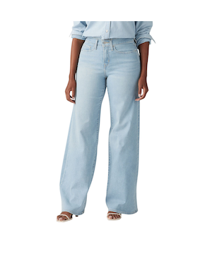Jean galbant à jambe large pour femmes, 318, Levi's - Délavé indigo clair