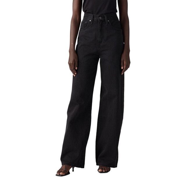 Jean de menuisier ample à taille cintrée pour femmes, Levi's - Noir