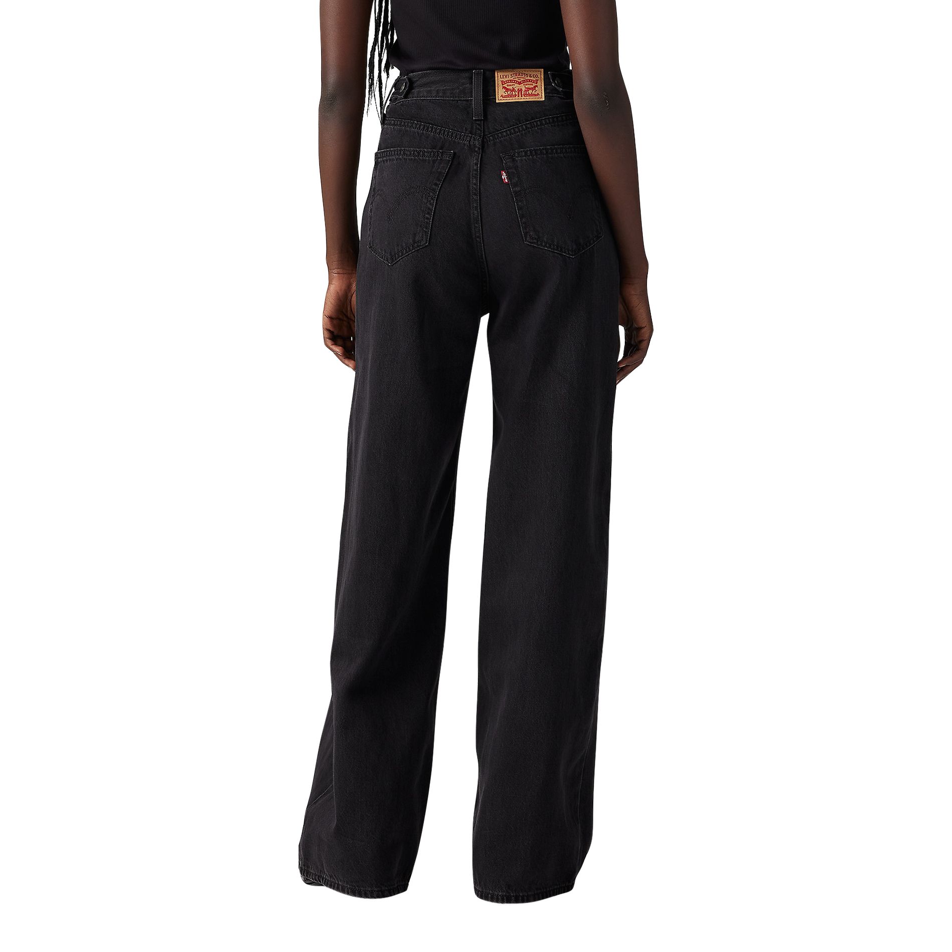 Jeans Levi's pour femmes, jambes larges et taille cintrée