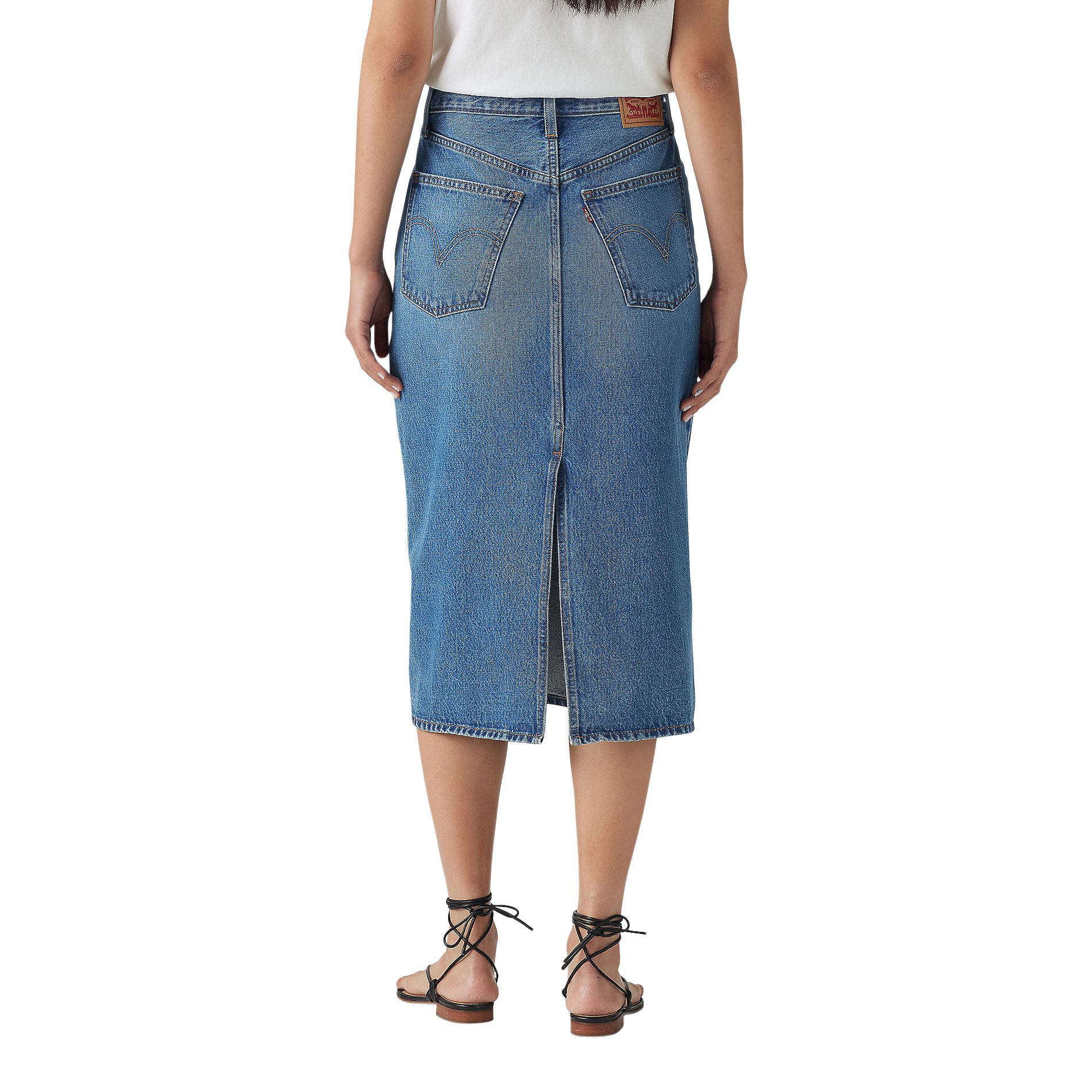Levi's Women's High Rise Back Slit Skirt