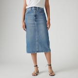 Jupe à taille haute avec fente arrière pour femmes, Levi's Front_Flat