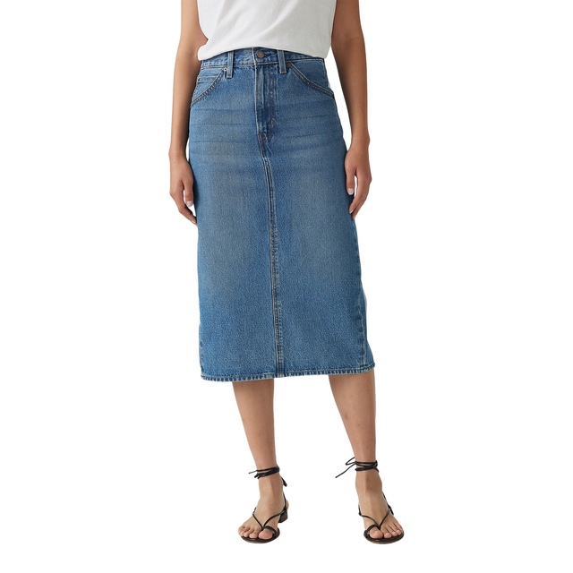 Jupe à taille haute avec fente arrière pour femmes, Levi's