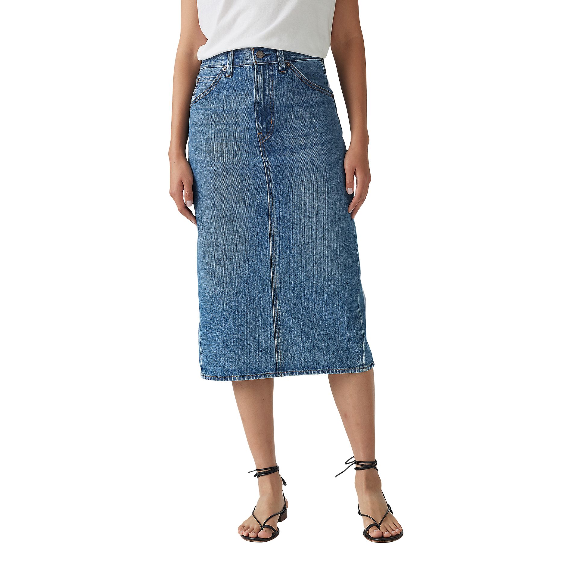 Levi's Women's High Rise Back Slit Skirt Mark's