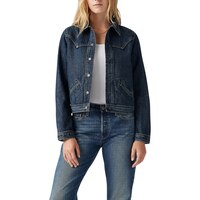 Veste camionneur originale rivetée pour femmes, Levi's - Délavé indigo foncé Front_Flat