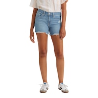 Levi's Women's Mid Length Short Front_Flat