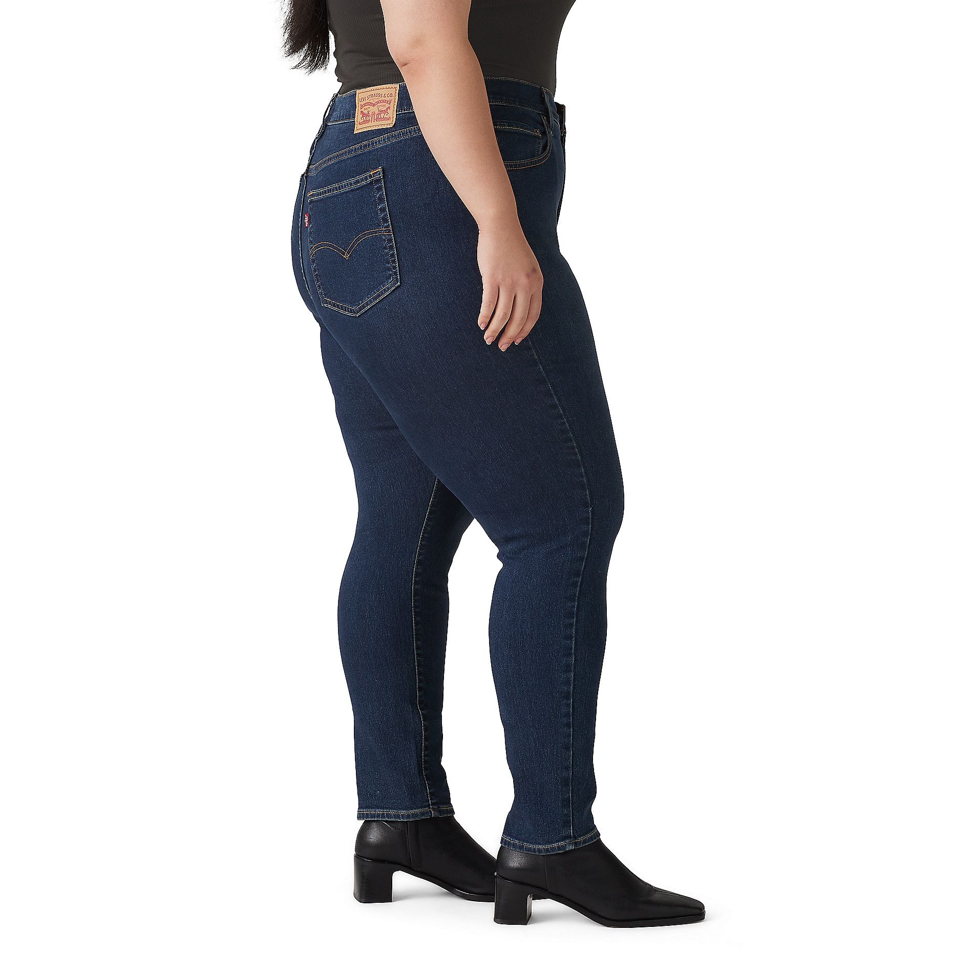 Jean moulant à taille haute pour femmes, 721, Levi's, délavé indigo foncé, taille plus