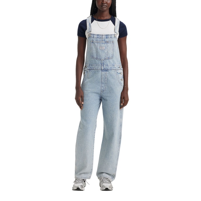 Salopette rétro pour femmes, Levi's, délavée à la pierre claire