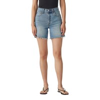 Levi's Women's 501 Mid-Thigh Short Front_Flat