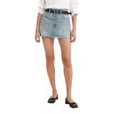 Jupe emblématique pour femmes, Levi's, délavé indigo moyen Front_Flat