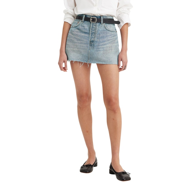 Jupe emblématique pour femmes, Levi's, délavé indigo moyen