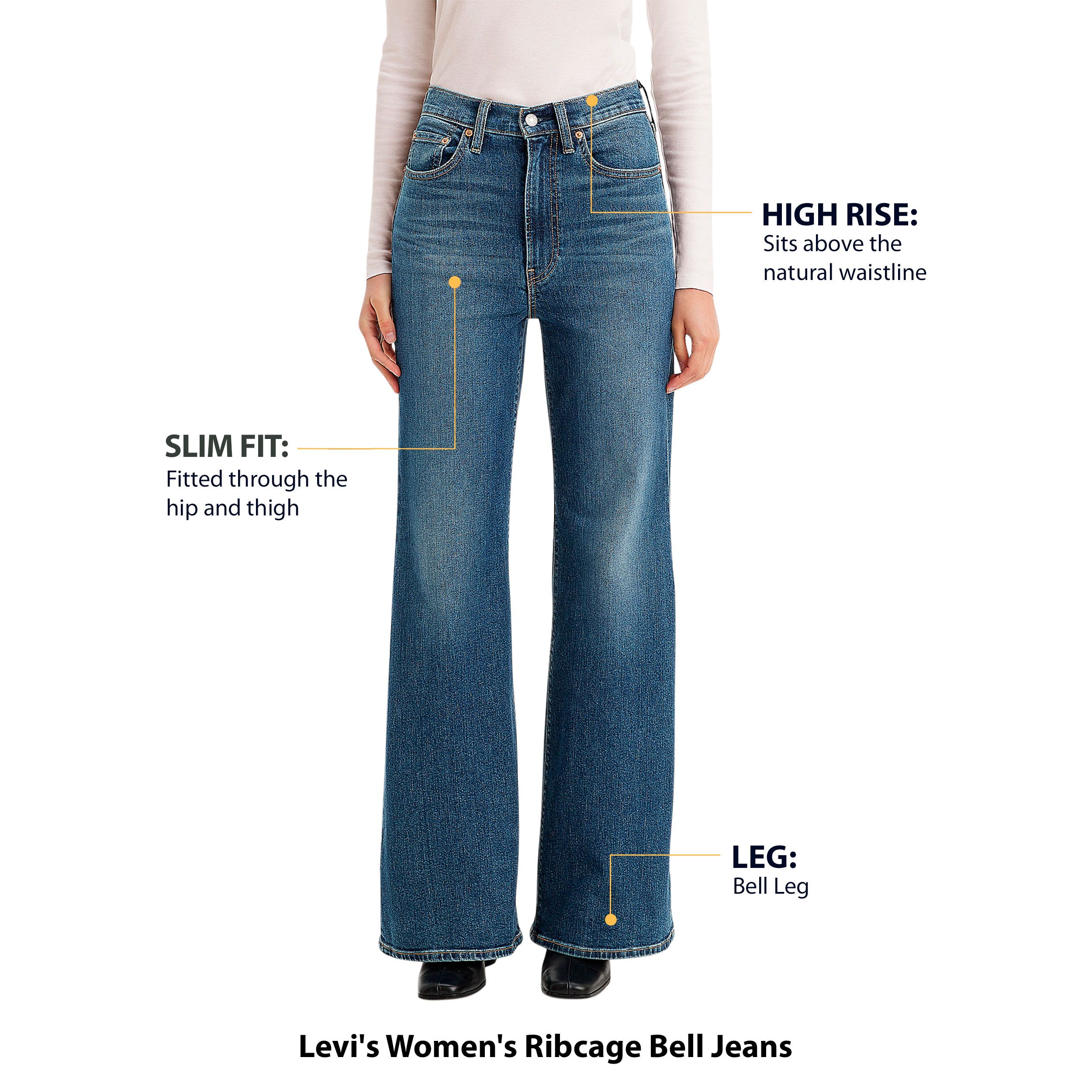 Levi's Women's Ribcage Bell Jeans