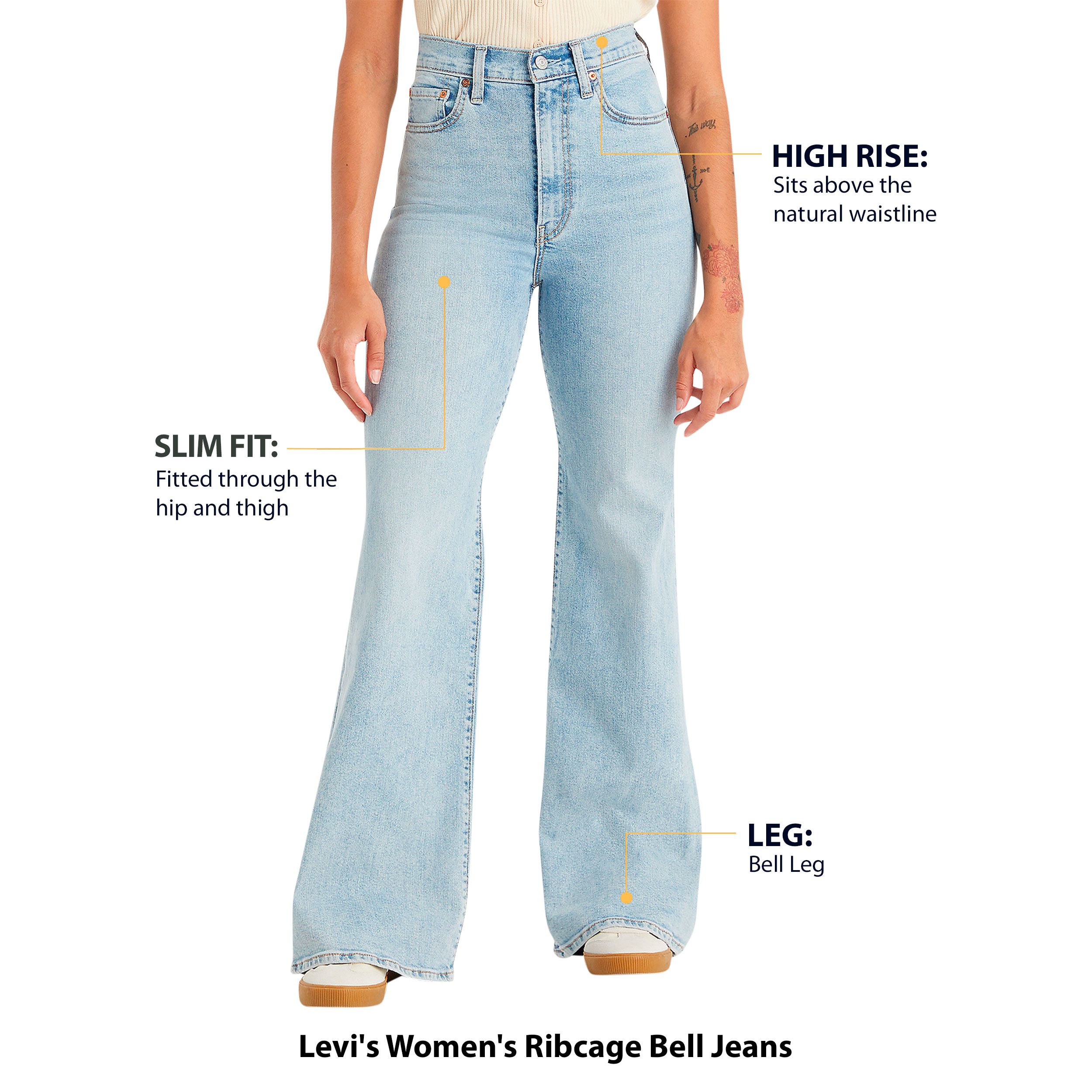 Levi's Women's Ribcage Bell Jeans