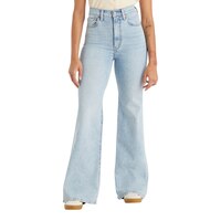 Jean à pattes d'éléphant pour femmes, Ribcage, Levi's, délavé à la pierre clair Front_Flat